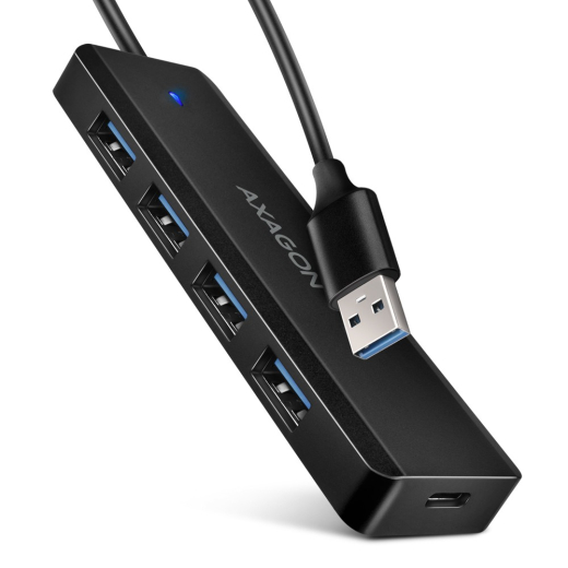 HUE-C1A, HUB 4-porte USB 3.2 Gen 1 19cm kabel