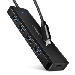 HUE-C1C, HUB 4-port USB 5Gbps 19cm USB-C kabel