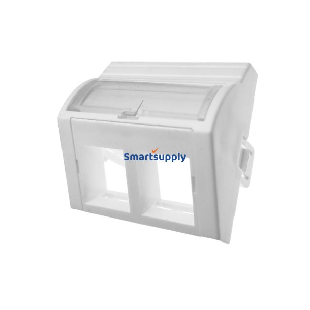 Adapter 45x45 2xRJ45 (konveks vinkelret)