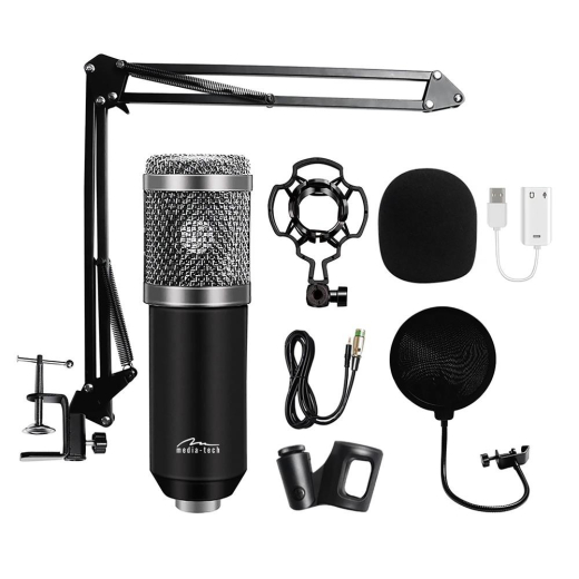 Studio og streaming mikrofon MT397S s�lv