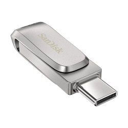 Sandisk Ultra Dual Drive Luxe Usb-Flashdrive 128Gb 3.2 Gen 1 (3.1 Gen 1) Rustfrit Stl