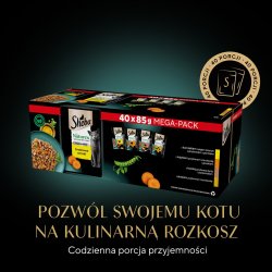 Sheba Nature's Collection Fjerkr Smag I Gel&eacute; - Vdfoder Til Katte - 40 X 85G