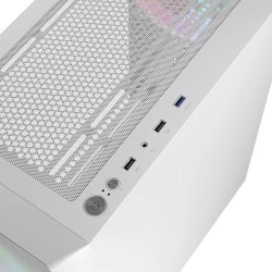 Computer kabinetter PORTOS ARGB MIDI Hvid
