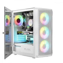 Computer kabinetter PORTOS ARGB MIDI Hvid