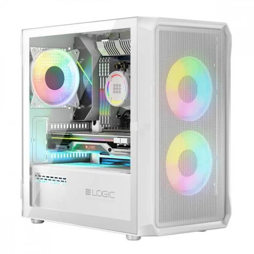 Computer case PORTOS ARGB Mini hvid