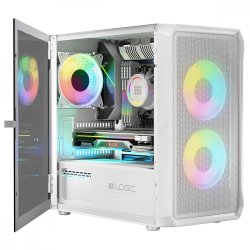 Computer case PORTOS ARGB Mini hvid