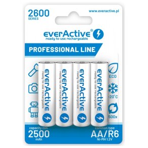 BATTERIER R6/AA 2600 mAH, BLISTER 4 STK