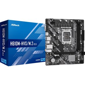 Bundkort H610M-HVS/M.2 R2.0 s1700 2DDR4 D-Sub/HDMI mATX