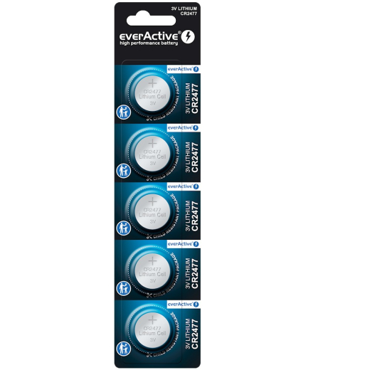LITHIUM MINI BATTERIER CR2477 5 STK.