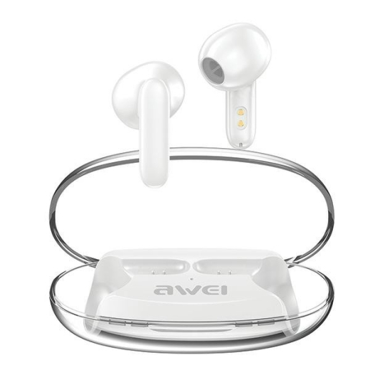 Bluetooth headset 5.3 T85 ENC TWS hvid