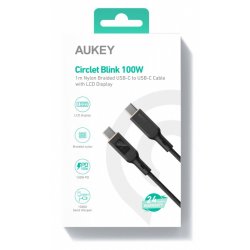 AUKEY CB-MCC102 Nylon C kabel USB C - USB C 1.8m