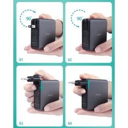 AUKEY PA-B7O Omnia II G aN V�goplader 3xUSB