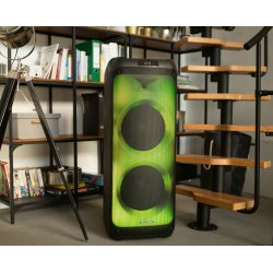 PartyBox PB12DB PLL FM USB/SD/BT H�jtaler 2xKaraoke Full LED