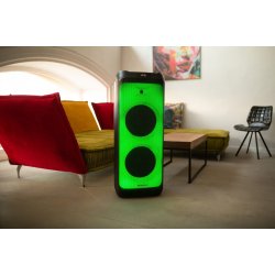 PartyBox PB12DB PLL FM USB/SD/BT H�jtaler 2xKaraoke Full LED