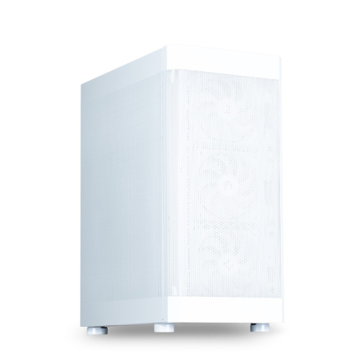 I4 ATX Mid Tower PC Kabinet 6 Bl�sere Hvid