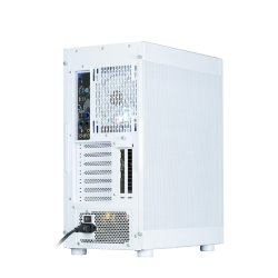 I4 ATX Mid Tower PC Kabinet 6 Bl�sere Hvid