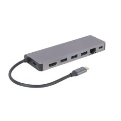 USB-C Hub til HDMI 1xUSB-C GbE 2xUSB-A Kort PD