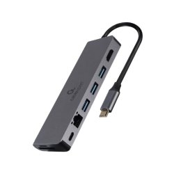 USB-C Hub til HDMI 1xUSB-C GbE 2xUSB-A Kort PD