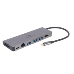 USB-C Hub til HDMI 1xUSB-C GbE 2xUSB-A Kort PD