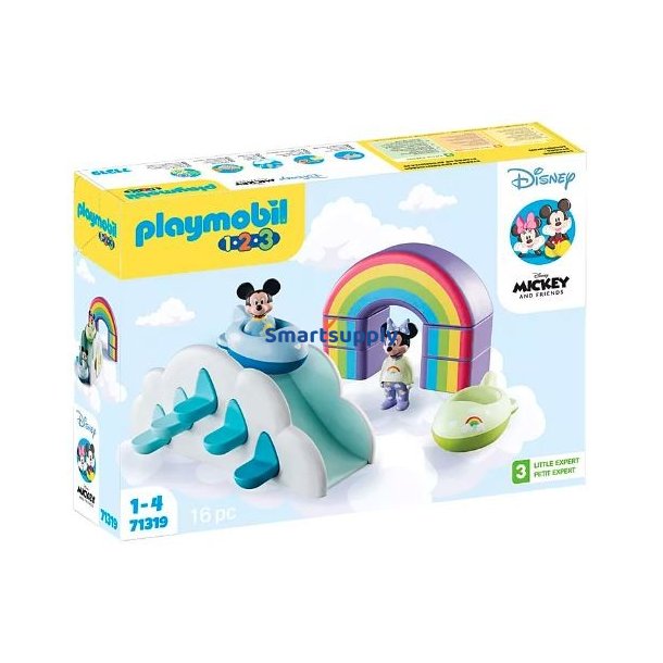 S�t med figurer 1.2.3 Disney 71319 Hus i skyerne Mickey og Minnie