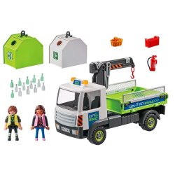S�t med City Action figurer 71431 Lastbil med glasbeholdere