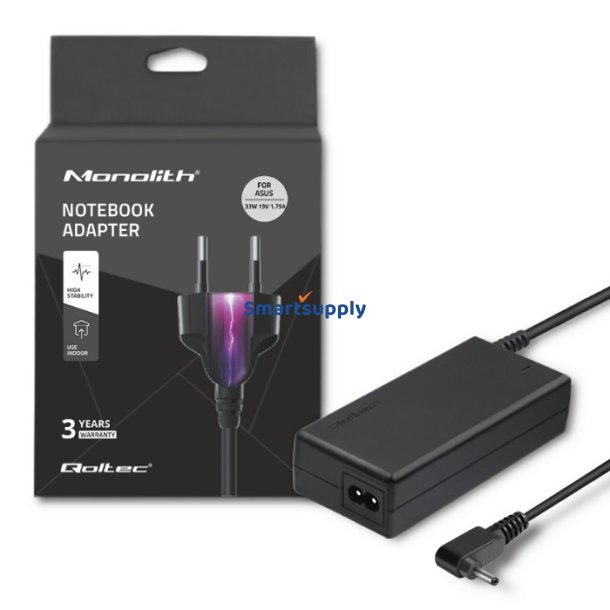 Str�mforsyning til Asus 33W | 19V | 1.75 | 4.0 * 1.35 | + Str�mkabel