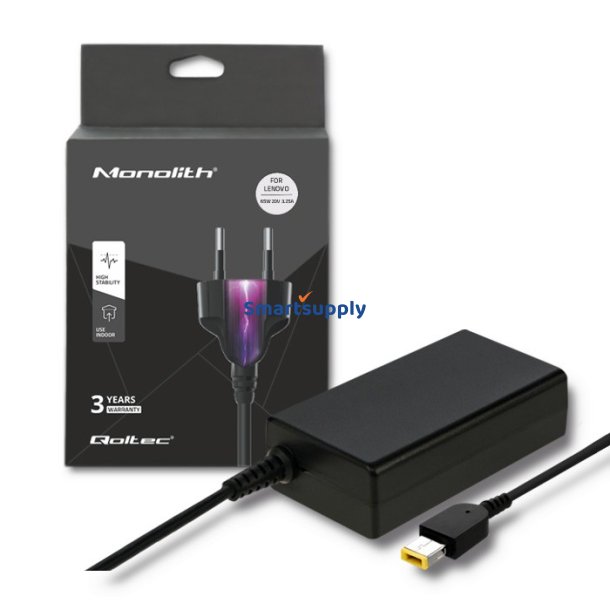 Str�mforsyning til Lenovo 65W 20V 3.25A Squareti
