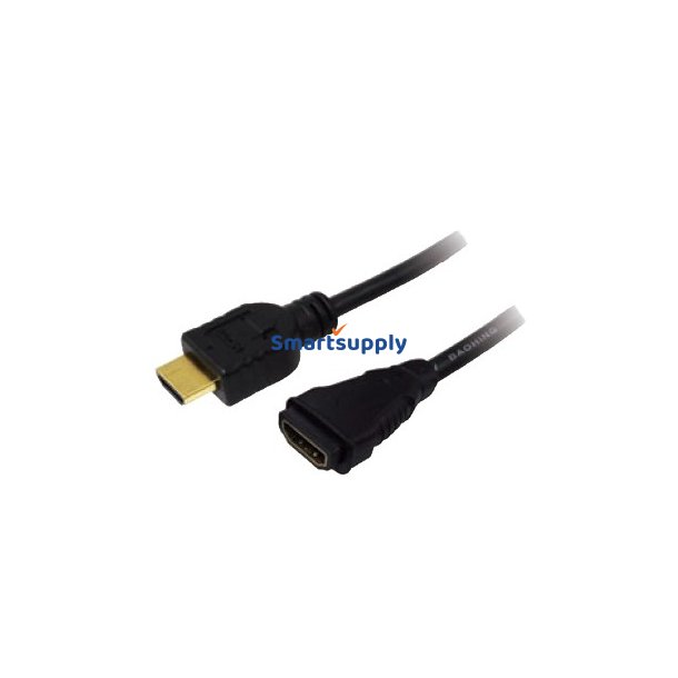 Forl�ngerkabel HDMI h�j hastighed, 3m