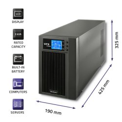 UPS On-line Ren Sinus Kurve 3kVA 2.4W LCD USB