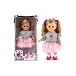 Natalia dukke i en gr� sweater, taler polsk, 39 cm