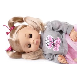 Natalia dukke i en gr� sweater, taler polsk, 39 cm