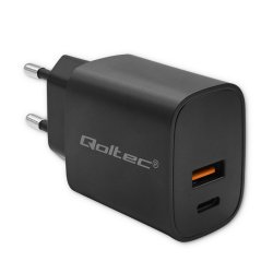 GaN POWER PRO lader 1xUSB C, 1xUSB, 30W