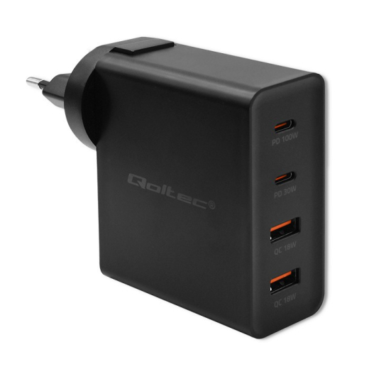GaN POWER PRO oplader 2xUSB C, 2xUSB, 130W
