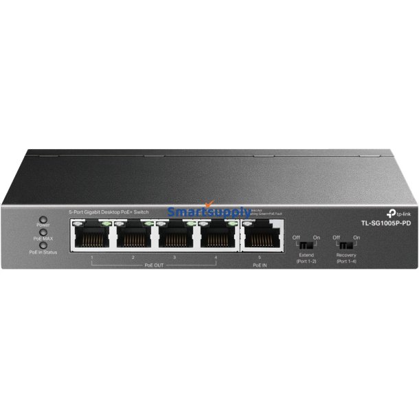Switch SG1005P-PD 5xGE (1xPoE++ 4xPoE+)