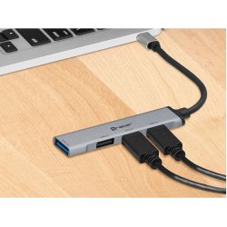 HUB USB 3.0 H40 4 porte, USB-C