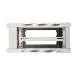 V�gskab rack 4U 600x600 gr� glasd�r