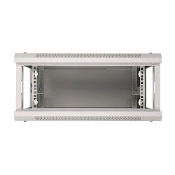 V�gskab rack 4U 600x600 gr� glasd�r