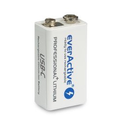 6F22/9V LI-ION BATTERI 550 mAh USB-B
