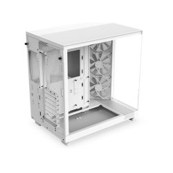 PC kabinet H6 Flow med vindue hvid