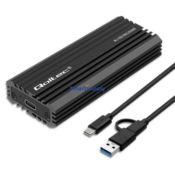 Kapsling til drev M.2 SATA, NVMe, USB C, 2TB