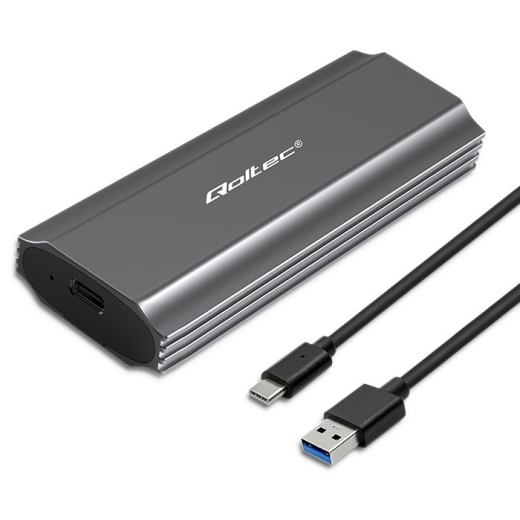 Kapsling til M.2 SSD, SATA, NVMe, USB C