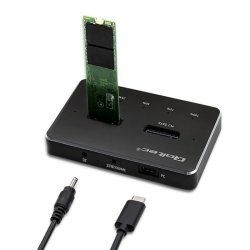 M.2 SSD-dockingsstation, NVMe, SATA, USB