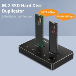 M.2 SSD-dockingsstation, NVMe, SATA, USB