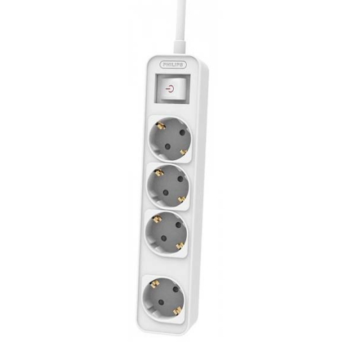 Forl�ngerkabel 1.5m 4 AC stik hvid