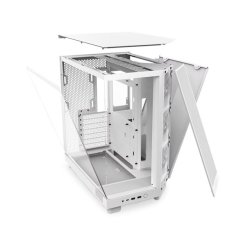 PC Kabinet H6 Flow RGB med vindue hvid