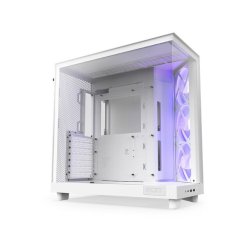 PC Kabinet H6 Flow RGB med vindue hvid