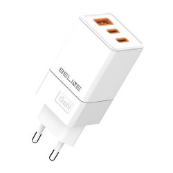 Cherger 65W GaN 2xUSB-C + USB-A kun hoved
