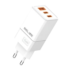 Cherger 65W GaN 2xUSB-C + USB-A kun hoved