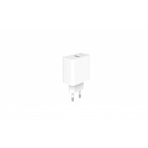 Power Delivery Oplader USB-A USB-C 20W Hvid