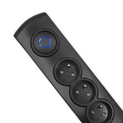 Oversp�ndingsbeskytter 4 stik, 2,5m